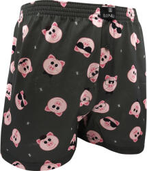 Lonka Férfi bő szárú boxeralsó Lonka többszínű (Karlos-prasátka) 3XL