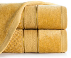 Eurofirany Jessi velúr törölköző Mustársárga 50x90 cm