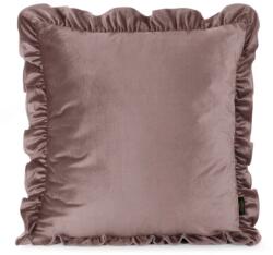 Eurofirany Brenda bársony párnahuzat Púder rózsaszín 45x45 cm