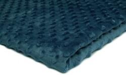 Orient Fashion Polar Minky Dombornyomott Pöttyös No. 16 Jeans 1/2 Mb (Minky_kropki Nr_16_Jeans 0,5)