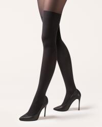 Gabriella Harisnya térdzokni utánzattal 60 Den fekete 3/M 4/L (728)