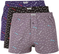 Andrie 3PACK férfi rövidnadrágAndrie Valentin-napi többszínű (PS 5951) 3XL
