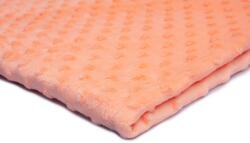 Orient Fashion Polar Minky Dombornyomott Pöttyök No. 44 Lazac 1/2 Mb (Minky_kropki Nr_44_Łosoś 0,5)