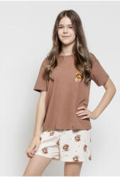 Taro Coco lánykapizsama, barna, kutyusos, 146