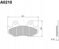 Nissin Fékbetétek KH92 KH323 Premium Semi-metallic (fém Szinterezés)