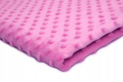 Orient Fashion Polar Minky Dombornyomott Pöttyös Nr 78 Intenzív Fukszia 1/2 Méter (Minky_kropki Nr_78_Intensywna_Fuksja 0,5)