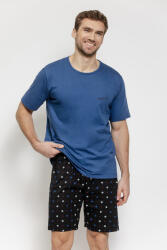 Taro Matteo férfi pamutpizsama, kék, XL