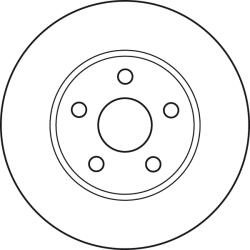 TRW féktárcsa, 255mm, szellőztetett, Toyota Carina E