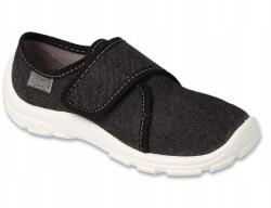 Befado Danny fiú papucs, fekete, tépőzár, textil, 28-as méret (974X580)