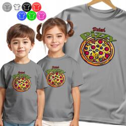  Gyerek Póló Pizza Napra, Óvodai És Iskolai Napokra Pizza 122 S (KOSZULKA DZIECIĘCA V2 - NR 28)
