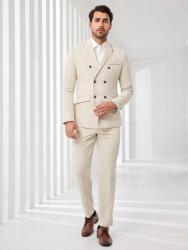 Shein CC47107 Shein Kordbársony Öltöny Kétsoros Blézer Nadrág (8) XL