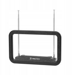 Cabletech ANT0691 aktív beltéri antenna, DVB-T/T2, LTE szűrő, 30km hatótáv, fekete (ANT0691)