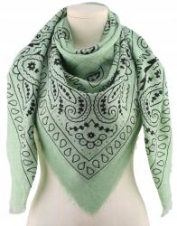 DEMUR Kendő Bandana Kendő Női Sál négyzet alakú kendő zöld 140/140 (apaszki chusty chustki szale damskie wiosenne)