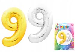 Wiky Felfújható lufi, 9-es szám, arany
