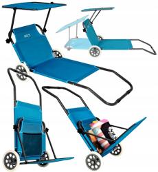 Nils Camp Kék Turista szék Háttámlával Összecsukható Kempingezéshez Nils Mobil (15-03-313-5902600261179)