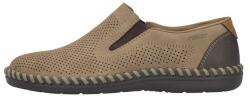 RIEKER Pantofi barbati, maro, casual, piele naturala, perforati, cu talpa joasa, Rieker B2460-25-Maro (Marime: 44) (B2460-25-Maro-44)