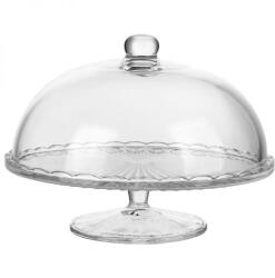 Altom Design Altom Venus talpas tortatál / süteményes tál búrával - 30x28 cm - üveg (IMO-ALT-0103016967-348308)