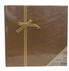 P&O Fotósarkos fényképalbum - 29x29 cm - aranybarna (CHTB2929-1ARANYBARNA)
