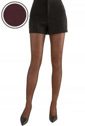 Gabriella Női harisnyanadrág apró pöttyökkel Puntina 20 den 471 bordó 3