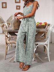 Shein XC46309 Shein Vállpántos Overál Virágmintás (8) S