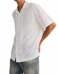 Reserved IC66108 Fehér Rövid Ujjú Texturált Ing Relaxed Fit (8) XL