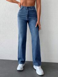 Shein EC37107 Shein Széles Farmer Nadrág Magas Derékkal (8) XL