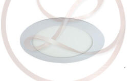 STRÜHM Slim 9 W-os süllyesztett hideg fehér fehér színű kör alakú LED-es mennyezetlámpa (2838)