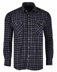  49/50 Kordbársony Kockás Ing Fekete Nagy