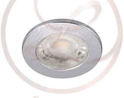 STRÜHM Fin Led IP44 3 W-os süllyesztett natúr fehér ezüst színű kör alakú LED-es mennyezetlámpa (3514)