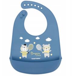 Canpol babies Canpol-babies Szilikon előke zsebbel Bonjour Pari (74/027_blu)