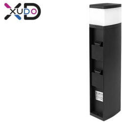 Masterled G9-es foglaltú fekete színű kerti 40 cm-es álló lámpa 2 aljzattal (5637)