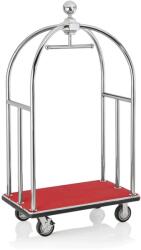 WAS Carucior Bagaje Unity 112x60xH185 cm - Inox Lucios & Mocheta Rosie (4442000)