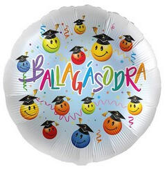  Ballagási lufi 17" 43cm Ballagásodra, mpr-12-1006K (bwmpr121006K)