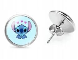  Gyerek fülbevaló Lilo egér szív stift (3258)