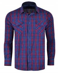  50/51 Kockás Ing Bordó Hosszú Nagy - allegro - 9 050 Ft