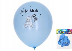 Wiky 5 db-os kék felfújható lufi készlet, 30 cm fiús bulikra, ideális