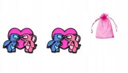  Gyerek fülbevalók Lilo egér szív színes stift Rajzfilmfigura (K1961.2)