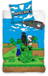 Carbotex Minecraft - A CSAPAT 100% pamut ágyneműgarnitúra 140x200cm ágyneműhuzat + 70x90cm párnahuzat