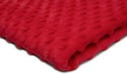 Orient Fashion Polar Minky Dombornyomott Pöttyös No. 29 Piros 1/2 Mb (Minky_kropki Nr_29_Czerwony 0,5)