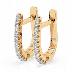 ESSYA 585 Arany Fülbevaló Gyémántokkal 0, 18 Ct Lab Essya (102-10076-585-LAB-YEL)