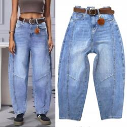 M. Sara Egyedi Női Farmer Nadrág Balloon Fit Egyéb Varrás Kulcstartó 34