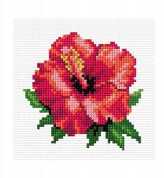 Orchidea Keresztszemes Hímzés Hibiszkusz (75001)