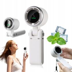  Zseb Mobil Ventilátor 5 Sebesség Usb-c Hordozható Fehér (250328GW02-2)