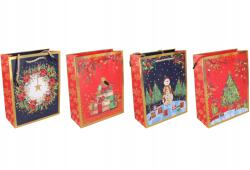 Wiky Karácsonyi ajándéktáska közepes 26x32x10 cm, 4 változatban (W042361)