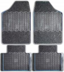 Polgum G-Tex autós Autószönyegek gumi-textil szürke, dekoratív kék damillal