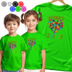  Gyerek Póló T-shirt Színes Pöttyös Szív Nappali Pöttyös 86 Xxxs (KOSZULKA DZIECIĘCA V2 - NR 14)