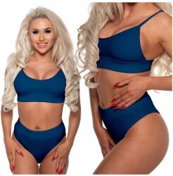 Markal Bikini Bugyi Magas Állapotú Fürdőruha Kétrészes Bordázott M (Damski Kostium Bikini Wysoki Stan )