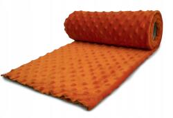 Orient Fashion Minky Dombornyomott pöttyök No. 26 Világos narancs 1/2 mb (Minky_kropki Nr_26_Jasny_Pomarańcz 0,5)