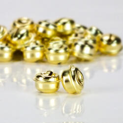  Fém kolomp arany 1, 8cm 30db/cs - karácsonyfára és ünnepi dekorációhoz