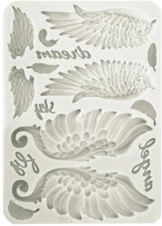  Szilikon öntőforma A5 - Szárnyak - gipszkiöntéshez és öntőformázáshoz